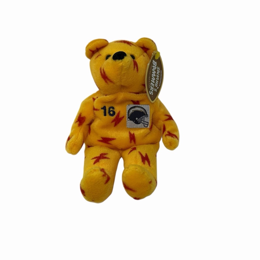 Ryan Leaf #16 Salvino's Bammers NFL Plush Beanie Bear San Diego Chargers NWT‎